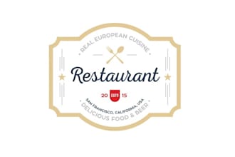 design a creative restaurant logo for your business within 24 hours