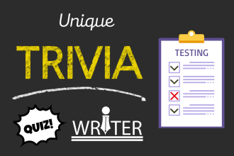 create unique trivia quiz on any given topic