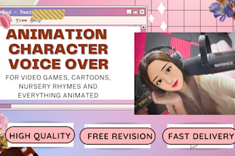 record a female HQ character voiceovers