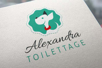 do unique pet grooming logo with unlimited revision