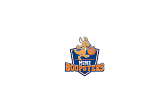 design mini hoopsters kids basketball logo