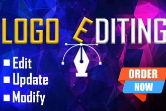 update, modify or edit your logo creatively