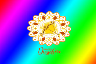 make your dussehra cut out logo in one day