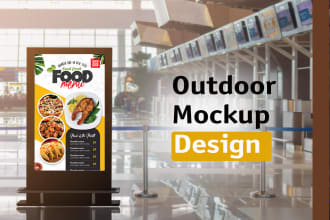 do outdoor mockups and billboard to make your campaign stand