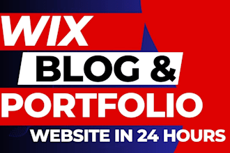 create wix blog and portfolio website