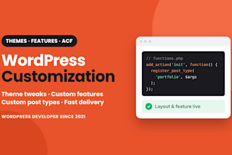 customize your wordpress theme and add custom functionality