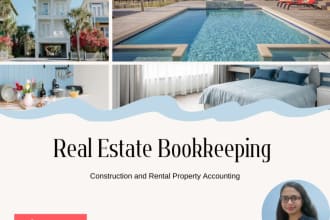 bookkeeping for the airbnb and real estate businesses