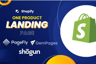 create shopify product page by pagefly gempage shogun builder