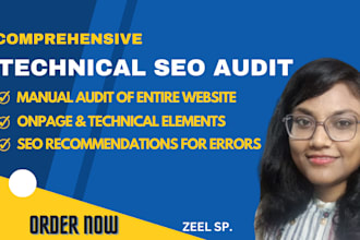 do technical SEO audit of website with report