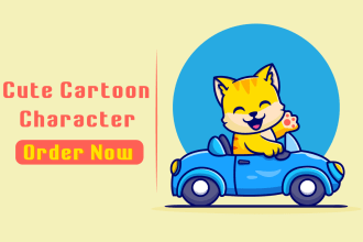 draw cute cartoon character and animal illustration