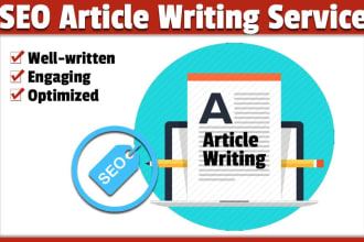 write SEO articles and blog posts in french for you