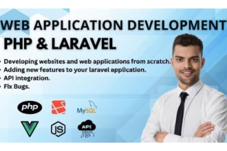 develop, fix bugs and upgrade the PHP laravel website