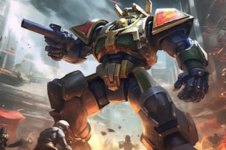 make a unique gundam character art