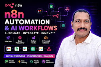 automate CRM, gmail, slack, and google sheets with n8n