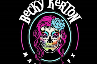 design a professional modern horror logo