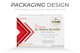 desing great packaging and labels, including printable files