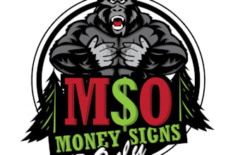 design modern awesome gorilla logo