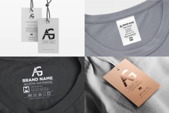 design neck label, clothing tag, hang tag, care label for you