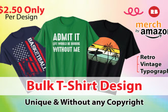 do bulk tshirt design