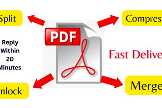 compress,merge and split PDF