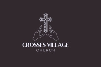 do awesome christian, religious or ministry unique minimalist church logo