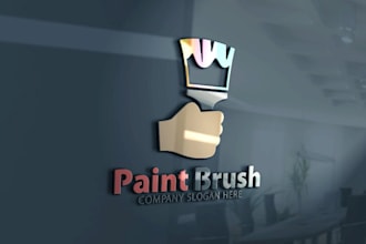 design elegant interior decor and paint logo