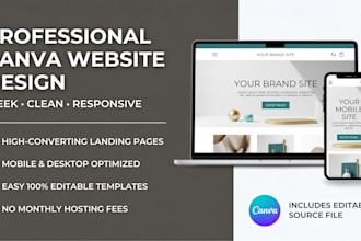 design editable webdesign canva for your business or portofolio