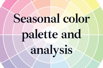 do your seasonal color analysis and create color palettes