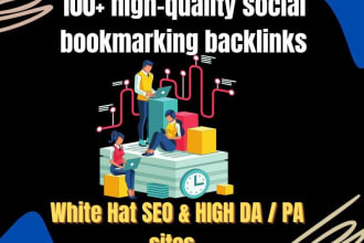 create 500 social bookmarking on high quality
