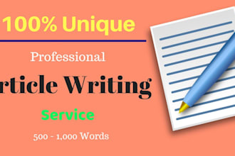 write SEO optimized articles at an affordable price