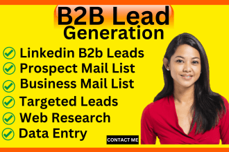 do b2b linkedin lead generation and find prospect list