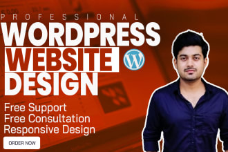 develop clean and modern wordpress website