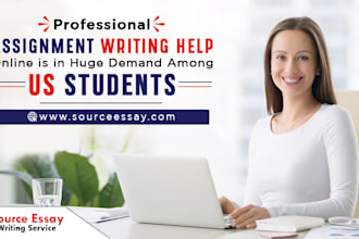 write english assignments and task