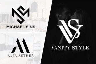 design minimalist initial letters, monogram and fashion clothing brand logo