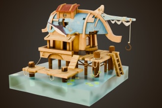 create stylized 3d asset