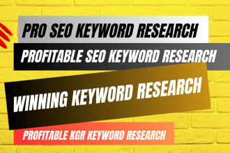 do best cluster keyword research and competitor analysis for any niche