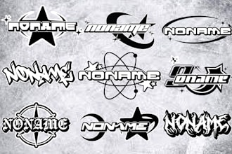 create a custom y2k street wear logo for your t shirts and clothing brand