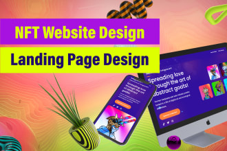 design modern nft website or nft landing page with wordpress