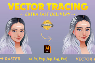 vector tracing, redesign vector, redraw logo or manually vector tracing