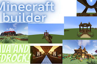 be a builder for your minecraft server java and bedrock