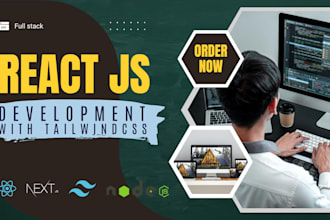 build react or nextjs website using tailwind CSS