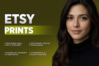 be your etsy designer for graphic design services