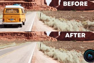 delete or add any object, people  and do photoshop manipulation