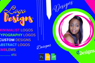 create a minimalist wordmark and abstract logo design