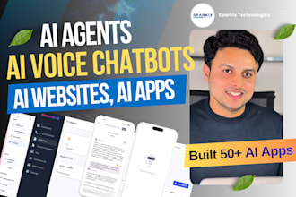 build ai saas website, ai chatbot, ai mobile app, ai voice agent development