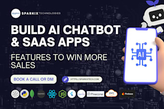 build ai chatbot ai saas website ai mobile app ai agent with support