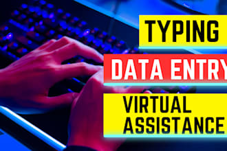 do fast english typing, retype and data entry within  24 hours