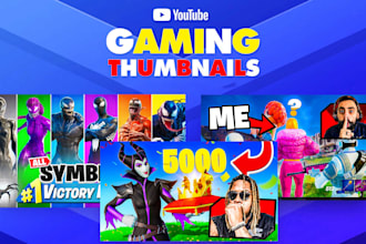 do any type of attractive custom  gaming thumbnail design