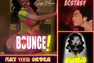 draw unique cartoon album cover cartoon mixtape cover