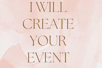 design invitations or itineraries for any event